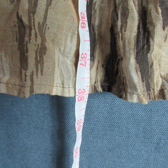 Chicos Skirt Womens Size 0.5 Brown Tan Graphic Maxi Work Preppy Modern Modest - Picture 5 of 7